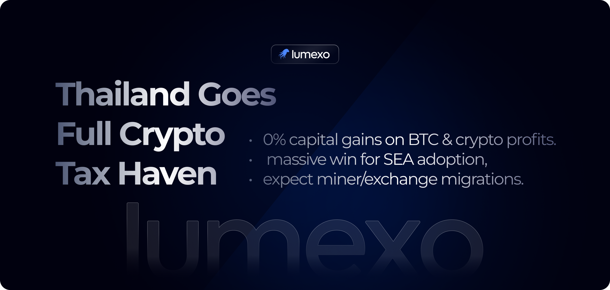 Thailand 0% Crypto Gains Tax 2025