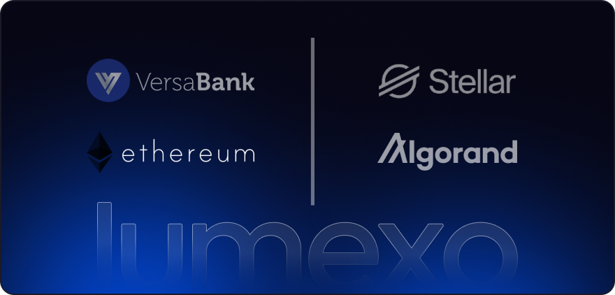 VersaBank USDVB Pilot Stellar Algorand Ethereum